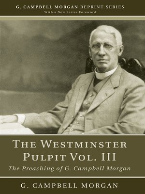 cover image of The Westminster Pulpit Volume III